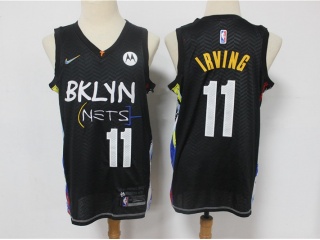 Nike Brooklyn Nets #11 Kyrie Irving 2021 Black City Jersey