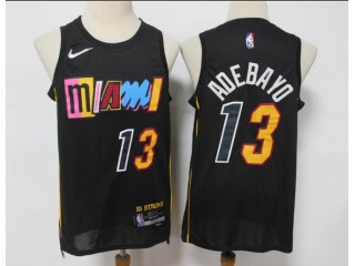 Nike Miami Heat #13 Bam Adebayo 2021-2022 City Jersey Black