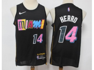 Nike Miami Heat #14 Tyler Herro 2021-2022 City Jersey Black