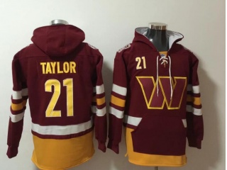 Washington Commanders #21 Sean Taylor Hoodie Red