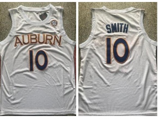 Auburn Tigers #10 Jabari Smith Jersey White