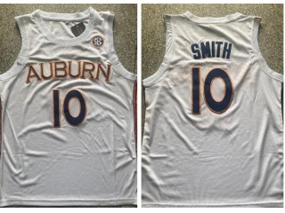 Auburn Tigers #10 Jabari Smith Jersey White 