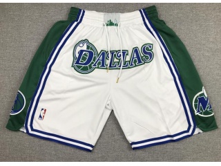 Dallas Mavericks 2021-2022 City Shorts White