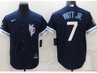 Kansas City Royals #7 Bobby Witt Jr. City Cool Base Jersey Blue