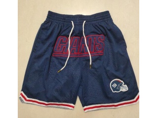 New York Giants Just Don Shorts Blue 