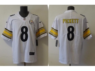 Pittsburgh Steelers #8 Kenny Pickett Limited Jersey White
