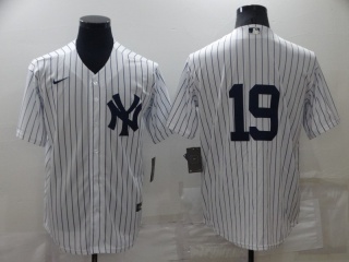 Nike New York Yankee #19 Cool Base Jersey White