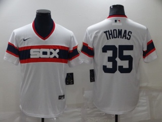 Nike Chicago White Sox #35 Frank Thomas Pullover Jersey White Throwback