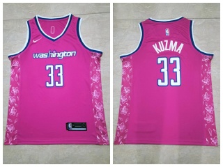 Washington Wizards #33 Kyle Kuzma Jersey Pink
