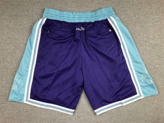 Los Angeles Lakers 75th Just Don Shorts Purple/Baby Blue