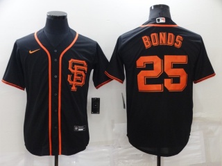 Nike San Francisco Giants #25 Barry Bonds Cool Base Jerseys Black