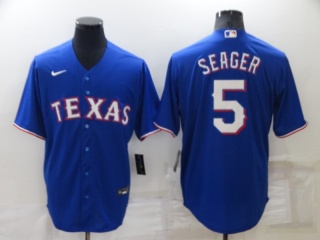 Nike Texas Rangers #5 Corey Seager Cool Base Jersey Royal Blue