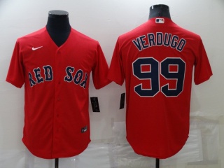 Nike Boston Red Sox #99 Alex Verdugo Cool Base Jersey Red