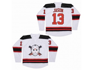Friday The 13th Jason Voorhees Hockey Jersey White