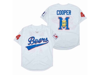 Movie Beers #44 Joe Cooper Baseball Jersey White with Design
