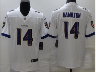Baltimore Ravens #14 Kyle Hamilton Vapor Limited Jersey White