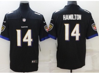 Baltimore Ravens #14 Kyle Hamilton Vapor Limited Jersey Black 