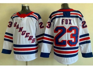 Adidas New York Rangers #23 Adam Fox Jersey White