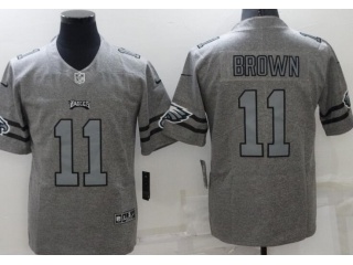 Philadelphia Eagles #11 Aj Brown Limited Jersey Grey