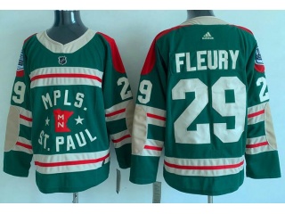 Adidas Minnesota Wild #29 Marc-Andre Fleury Winter Classic Jersey Green