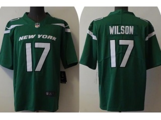 New York Jets #17 Garrett Wilson Vapor Limited Jersey Green