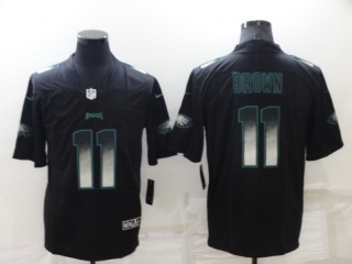 Philadelphia Eagles #11 Aj Brown Smork Fashion Limited Jersey Black