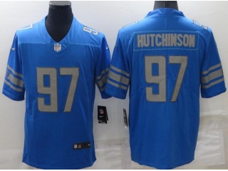 Detroit Lions #97 Aidan Hutchinson limited Jersey Blue