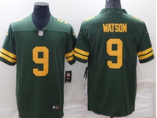 Green Bay Packers #9 Christian Watson Throwback Vapor Limited Jersey Green