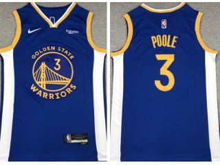 Nike Golden State Warriors #3 Jordan Poole Jersey Blue