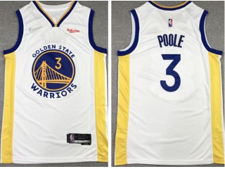 Nike Golden State Warriors #3 Jordan Poole Jersey White