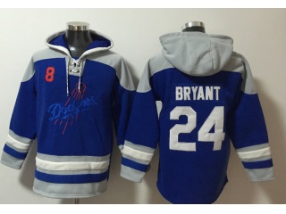 Nike Los Angeles Dodgers #24 Kobe Bryant Hoodies Blue