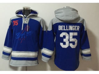Nike Los Angeles Dodgers #35 Cody Bellinger Hoodies Blue