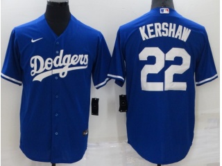 Nike Los Angeles Dodgers #22 Clayton Kershaw Cool Base Jersey Blue