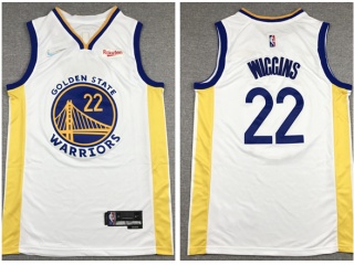 Nike Golden State Warriors #22 Andrew Wiggins Jersey White