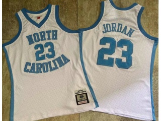 North Carolina #23 Michael Jordan 1983-94 Throwback Jersey White