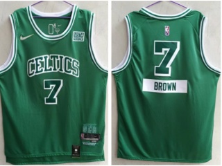 Boston Celtics #7 Jaylen Brown 2021-2022 City Jerseys Green