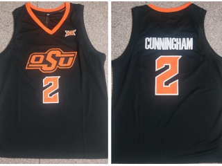 Osu #2 Cade Cunningham Jersey Black