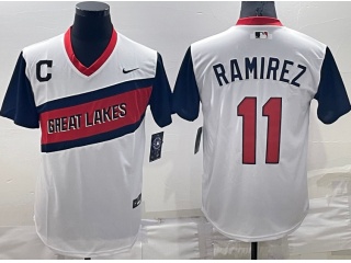 Nike Cleveland Indians #11 Jose Ramirez Player Weekend Jersey White