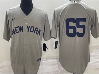 Nike New York Yankees #65 Field Of Dreams Cool Base Jersey Grey