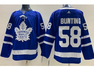 Adidas Toronto Maple Leafs #58 Michael Bunting Jersey Blue
