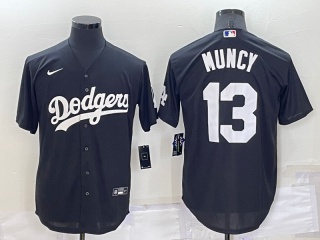 Nike Los Angeles Dodgers #13 Max Muncy Cool Base Jersey Black