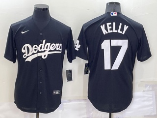 Nike Los Angeles Dodgers #17 Joe Kelly Cool Base Jersey Black