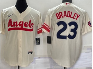 Nike Los Angeles Angels #23 Archie Bradley City Cool Base Jersey Cream