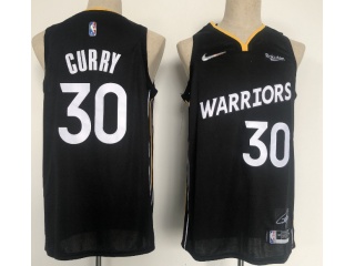 Nike Golden State Warriors #30 Stephen Curry Mvp Jersey Black 