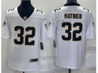 New Orleans Saints #32 Mathieu Limited Jersey White