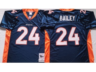 Denver Broncos #24 Quinn Bailey Throwback Jersey Blue