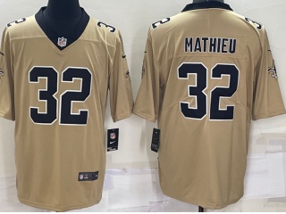 New Orleans Saints #32 Mathieu Inverted Limited Jersey Gold