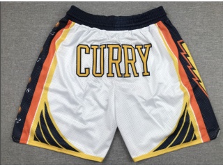 Golden State Warriors #30 Stephen Curry Champion Just Don Shorts White