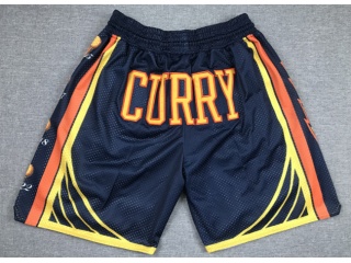 Golden State Warriors #30 Stephen Curry Champion Just Don Shorts Blue 