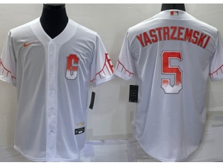 Nike San Francisco Giants #5 Mike Yastrzemski City Cool Base Jersey White